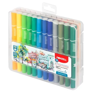 ماژيك 24 رنگ فونزل مدل  Super Brush Markers