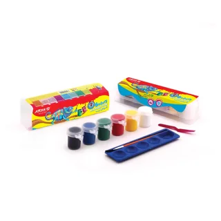 گواش 6 رنگ پیوشته طلقی